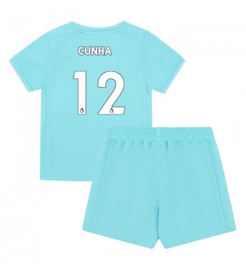 Wolves Matheus Cunha #12 Tredje trøje Børn 2023-24 Kort ærmer (+ korte bukser)